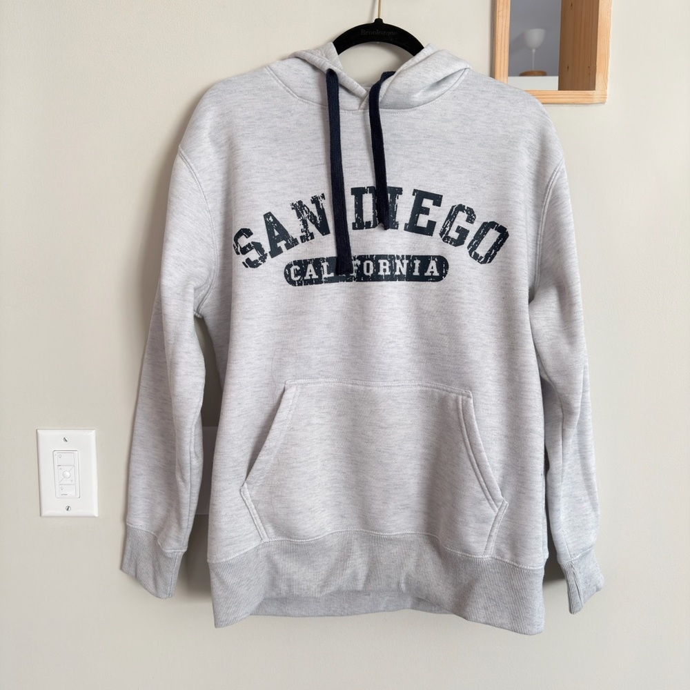 Gray San Diego California Hoodie